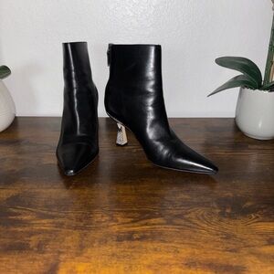 Marc Fisher Booties w/Snakeskin Heel